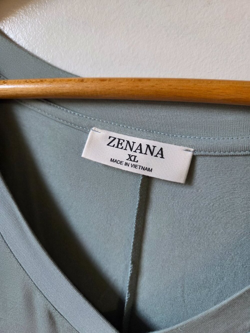 NEVER WORN ZENANA BABY BLUE SUPER SOFT V NECK LONG SLEEVE TEE SIZE XL - Picture 11 of 14